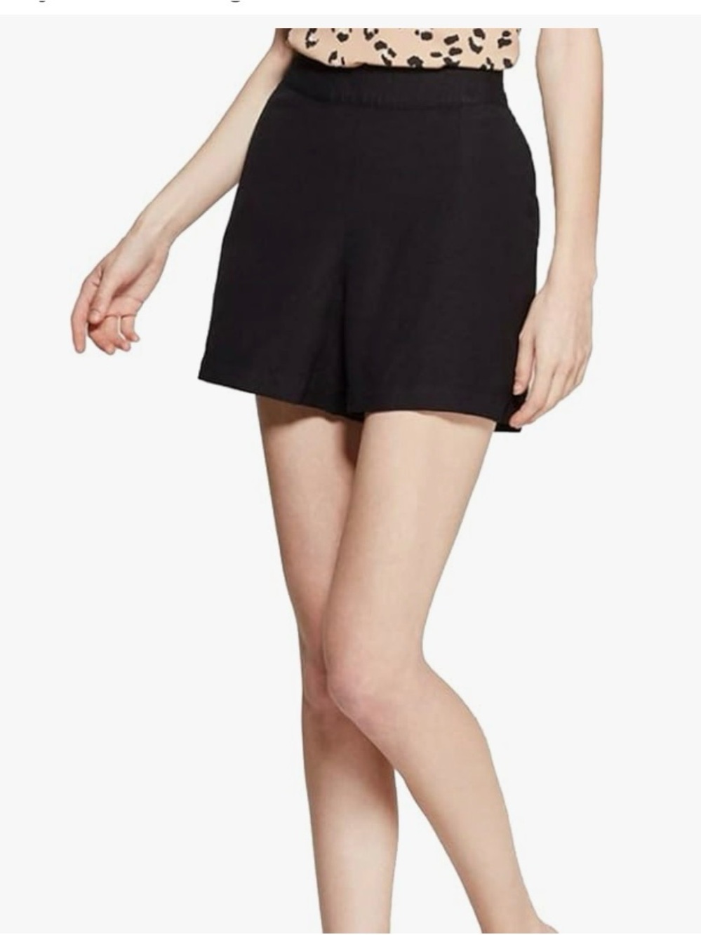 A New Day linen Black Casual Shorts